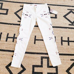 Tribal Embroidered Jeans Premium Denim